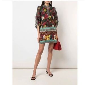 Alice + Olivia Multicolor Floral Mini Dress